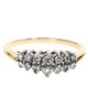 Diamond Ring in White and Yellow Gold